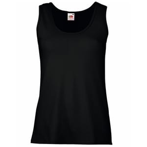 Fruit Of The Loom Dames / Vrouwen Dames-Fit Valueweight Hemd (Zwart)