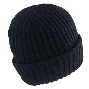 Lee Cooper Grof gebreide muts (Zwart)