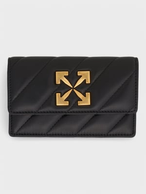 Off-White Jackhammer Platte Kaart Houder Zwart
