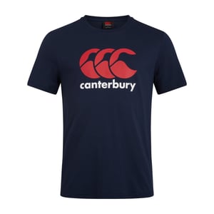 Canterbury Heren Logo T-shirt van katoenmix (Marine)
