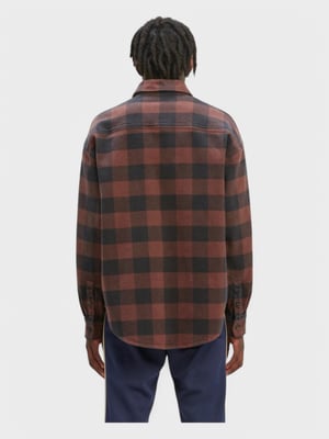 Palm Angels Ruitpatroon Overshirt 'Bruin/Off White'