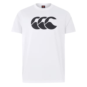 Canterbury Herenlogo T-Shirt (Wit/zwart)