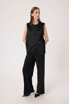 Vest SLLiva Vest Baggy fit black