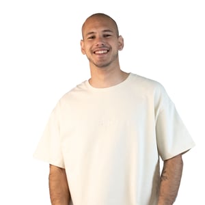 Heren-T-shirt met oversized korte mouwen 3900