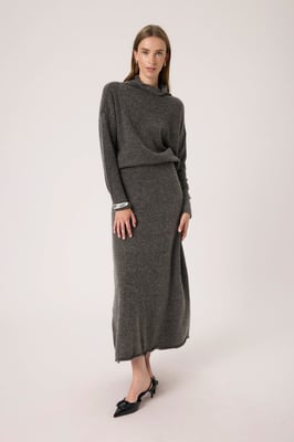 Rok SLMiya Rok A-shape dark grey