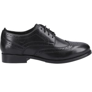 Hush Puppies Dames Natalia Leren Brogues (Zwart/Zwart)