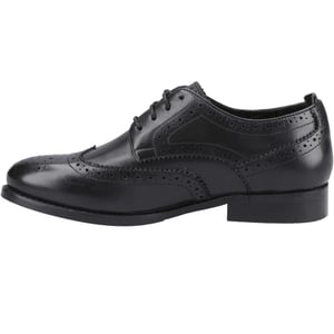 Hush Puppies Dames Natalia Leren Brogues (Zwart/Zwart)