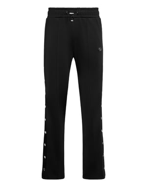 Buttoned-Up Tracksuit Trousers Plein Deluxe Signature