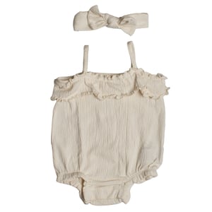 2-delige body en hoofdband set 875139 voor babymeisjes
