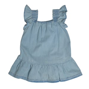 2-delige denim jurk en panty set 602112 voor babymeisjes