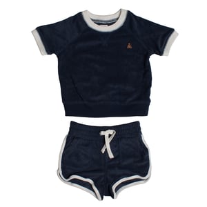 Baby handdoek T-shirt en korte broek set 869450