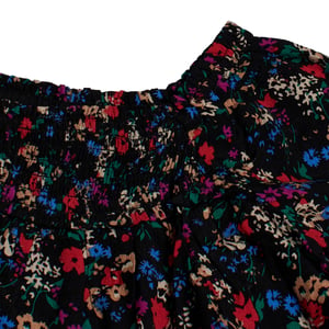 Gebloemde jurk met rimpels 486307 voor babymeisjes