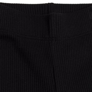 739986 Geribde flare legging voor meisjes