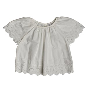 Blouse met korte mouwen en borduursel 813299 voor meisjes
