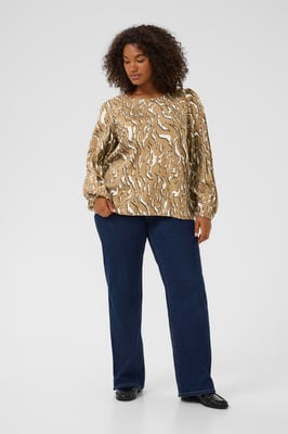 Blouse met lange mouwen KCmilina Blouse met lange mouwen Regular fit beige