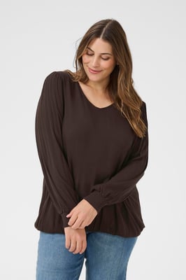 Blouse met lange mouwen KCtina Blouse met lange mouwen Regular fit dark brown