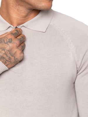 Enzo Milano heren polotrui met halve rits