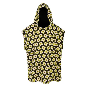 Regatta Meisjes badjas met draaiende bloem van Orla Kiely (Zwart)