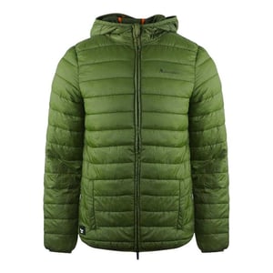 Aquascutum Gewatteerd logo-jack heren Londen (Groen)