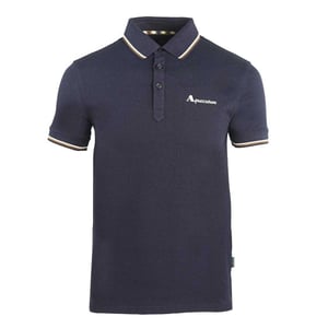 Aquascutum Unisex Logo Polo voor volwassenen (Marine)