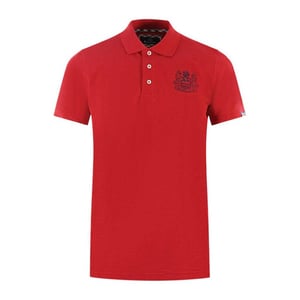 Aquascutum Unisex Volwassen Merken Mouw Polo Shirt (Rood)