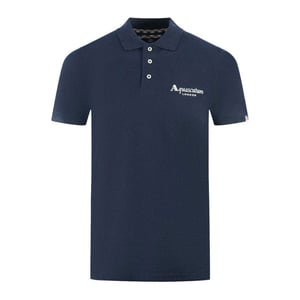Aquascutum Unisex Volwassen Londen Classic Polo Shirt (Marineblauw)
