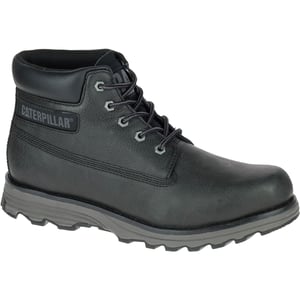 CAT Lifestyle Oprichter Nubuck Leren Zwarte Heren Enkellaarzen