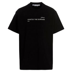 Off-white Spiral Opposite Over Short Sleeve Tee Zwart