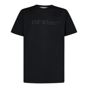 Off-white Bookish Laund Slim S/s Tee Zwart
