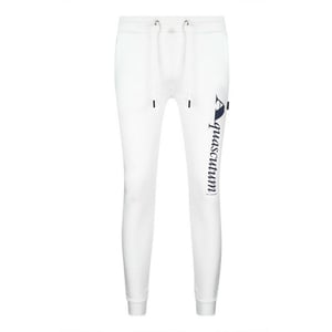 Aquascutum Heren Joggingbroek met logo (Wit)