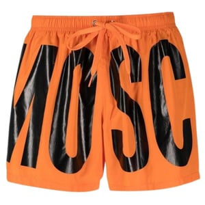 Moschino Heren Logo Zwemshort (Oranje)