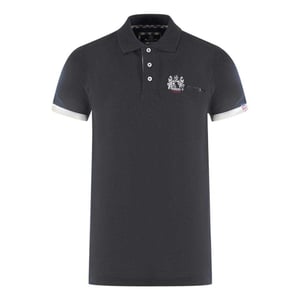 Aquascutum Volwassen unisex London Aldis Poloshirt (Zwart)