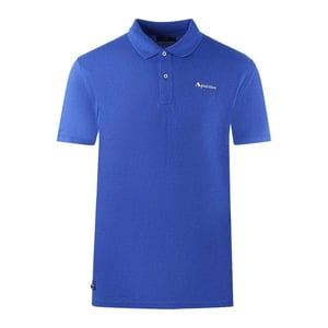 Aquascutum Unisex Volwassen Effen Logo Polo Shirt (Koninklijk Blauw)