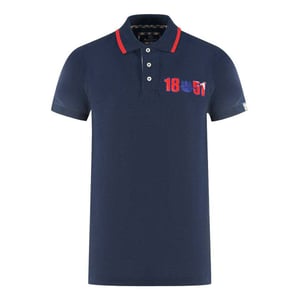 Aquascutum Volwassen unisex poloshirt London 1851 (Marine)