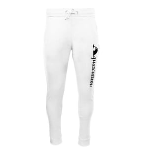 Aquascutum Heren Joggingbroek met logo (Wit)
