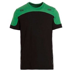 Off White Unisex Volwassen Diagram Logo T-Shirt (Groen/Zwart)