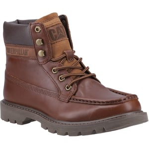 CAT Lifestyle Colorado Moc Toe Leren Herenschoenen Nuthatch Enkelboots