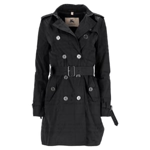 Burberry London Ruittrenchcoat in Zwart Polyester