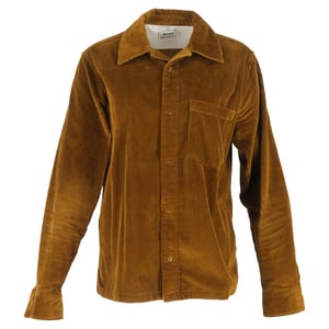 Acne Studios Denver Knop-overhemd in Bruine Ribcord