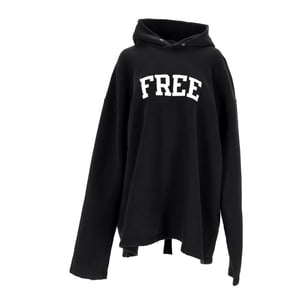 Balenciaga Free No Rib Hoodie Zwart
