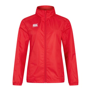 Canterbury Dames/Dames Club Vaposhield Waterdicht Jasje met volledige rits (Vlag rood)