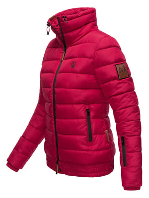 Marikoo dames gewatteerde jas Poisen met hoge kraag & teddyfleece zakken