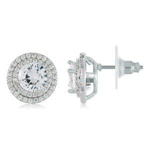 US Polo Assn Jewellery Cristal Rhodium Oorbellen