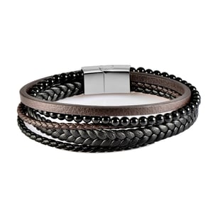 US Polo Assn Jewellery Brandon Zwarte Armband