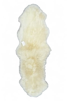 Echte schapenvacht crème dubbel natuurlijk pluizig zijdezacht echt wollen tapijt