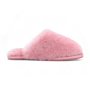 Dames schapenvacht pantoffels roze warme winterbont muiltje - Aurora