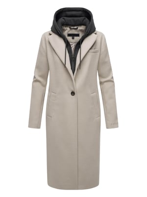 Navahoo Kekstraum dames overgangsmantel met uitneembare hoodie-inzet