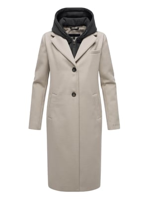 Navahoo Kekstraum dames overgangsmantel met uitneembare hoodie-inzet