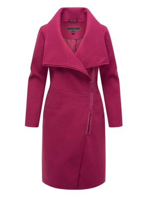 Navahoo Samtrose dames overgangsmantel met opstaande kraag – elegant & modern