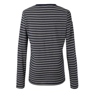 Regatta Dames/Dames Federica Stripe T-shirt met lange mouwen (Marine / Licht Vanille)